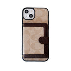 Classic iPhone Case With Wallet And Crossbody Strap White -XK240402