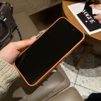 Luxury Embossed Leather Protective iPhone Case