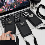 Luxury Crossbody Leather iPhone Case