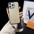 Luxury Brown Hand Chain iPhone Case