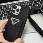 Luxury Crossbody Leather iPhone Case