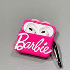 Barbie Pink AirPods Case with Keychain Loop