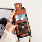Luxury Brown Crossbody Chain iPhone Case