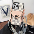 Luxury Card Bag Five Color Chain iPhone Case