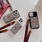 Premium Card Bag Crossbody Classic iPhone Case