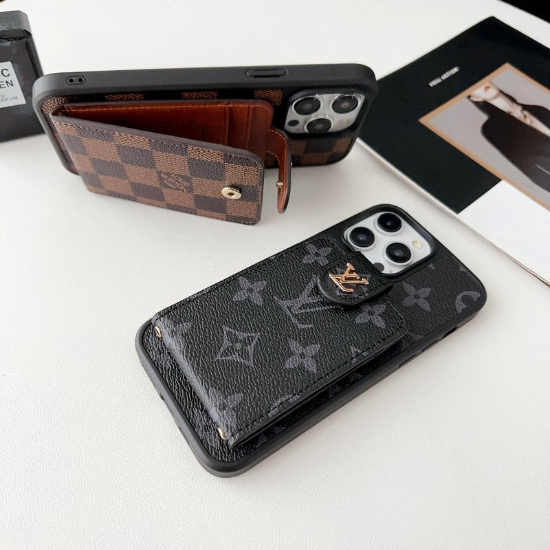 Luxury Black & White Card Bag iPhone Case