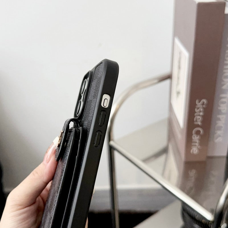 Luxury Black & White Card Bag iPhone Case