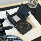 Luxury Card Bag Chain Black iPhone Case