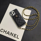 Elegant Crossbody Leather iPhone Case