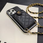 Elegant Crossbody Leather iPhone Case