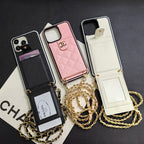 Elegant Crossbody Leather iPhone Case