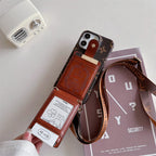 Luxury Card Bag Crossbody Chain iPhone Case