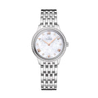 De Ville Prestige Diamonds Quartz 27.5mm - White, Mother-of-Pearl on Bracelet