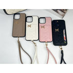Luxury Four Colors Card Bag iPhone Case