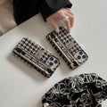 Fashion Houndstooth Wristband iPhone Case