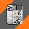 Football Legends Magnetic Phone Case – Shockproof Soft TPU with Interchangeable Back